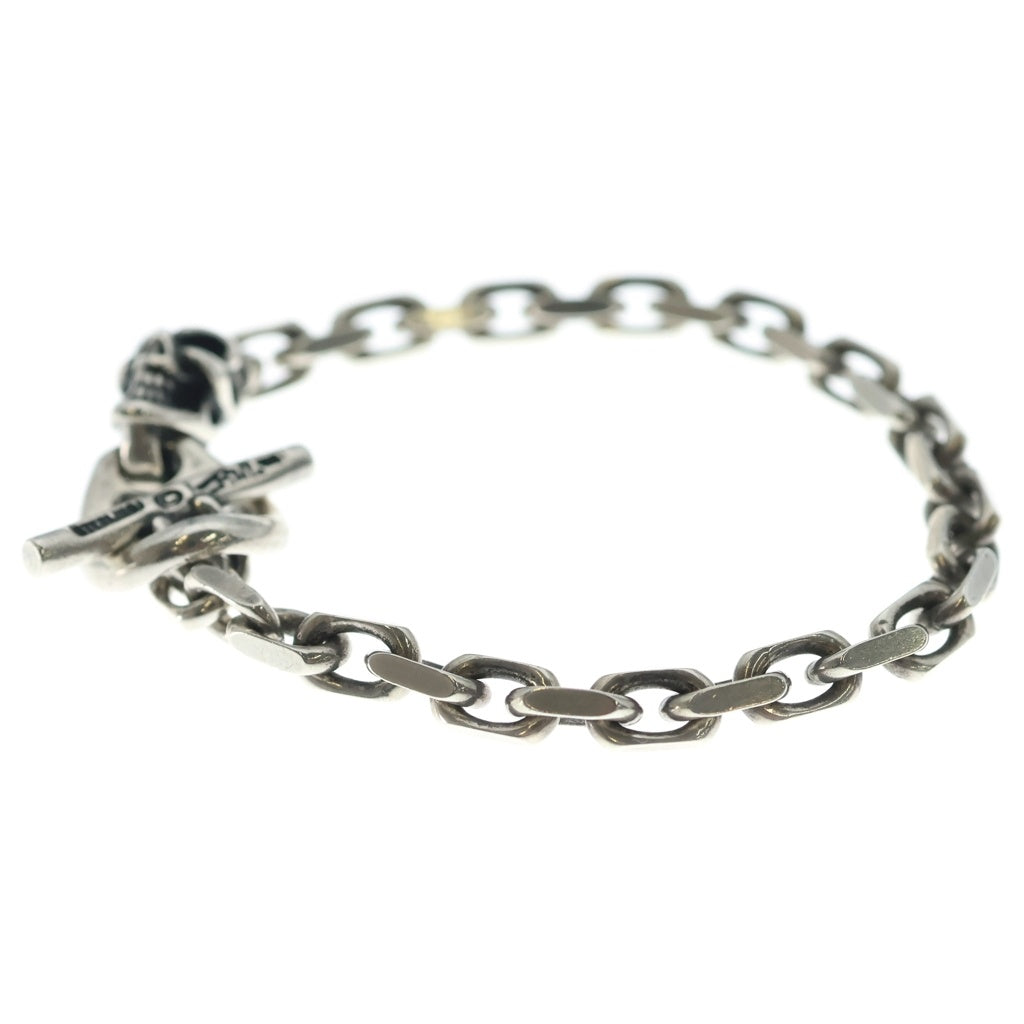 Bill Wall Leather/BWL(ビルウォールレザー) One Skull Chain Bracelet ワン スカル チェーン ブレスレット シルバー