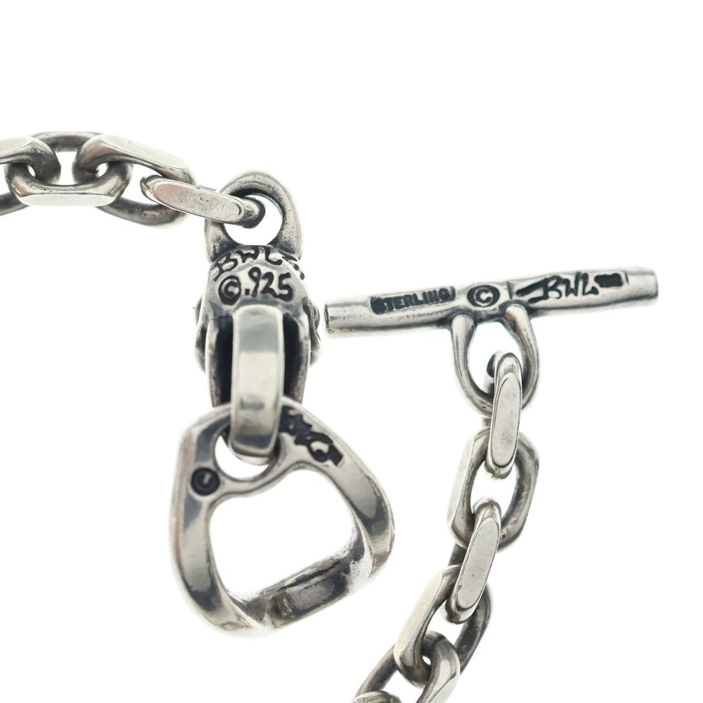 Bill Wall Leather/BWL(ビルウォールレザー) One Skull Chain Bracelet ワン スカル チェーン ブレスレット シルバー