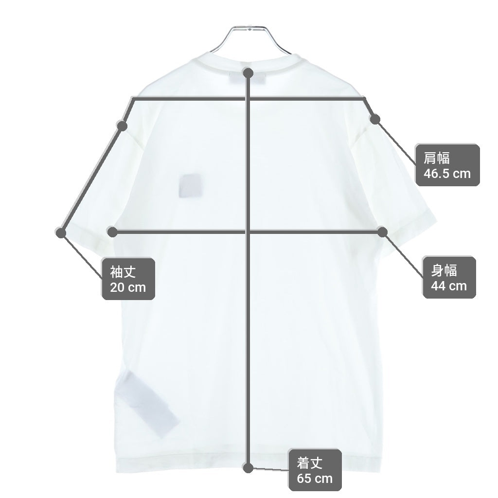 STONE ISLAND(ストーンアイランド) ワンポイント コンパス ロゴ Tシャツ トップス カットソー ホワイト K1S152100039S0013