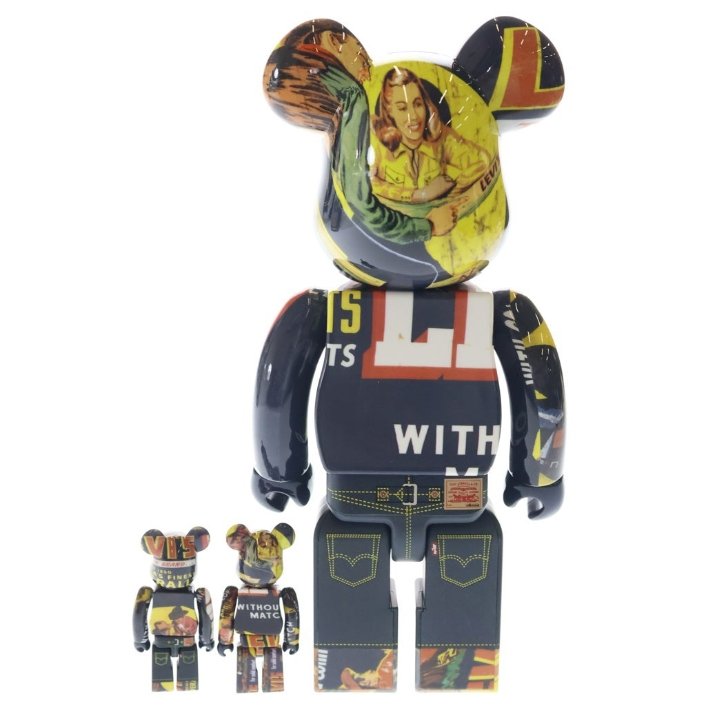 MEDICOM TOY(メディコムトイ) BE@RBRICK x Levi's BANNER 100%&400% ベアブリック リーバイス フィギュア
