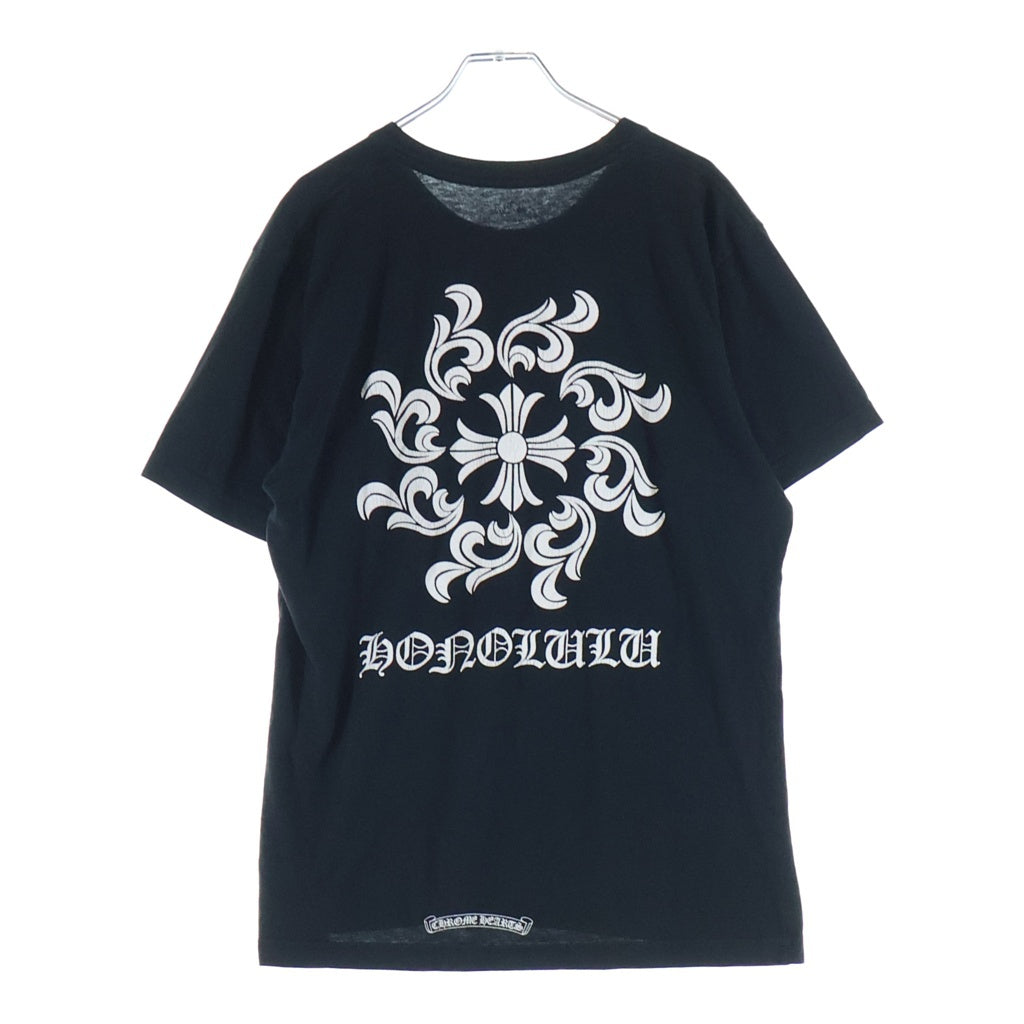 CHROME HEARTS(クロムハーツ) Honolulu Horseshoe SS Tee ホノルル限定 ホースシュー バック CHプラス クルーネック半袖Tシャツカットソー ブラック