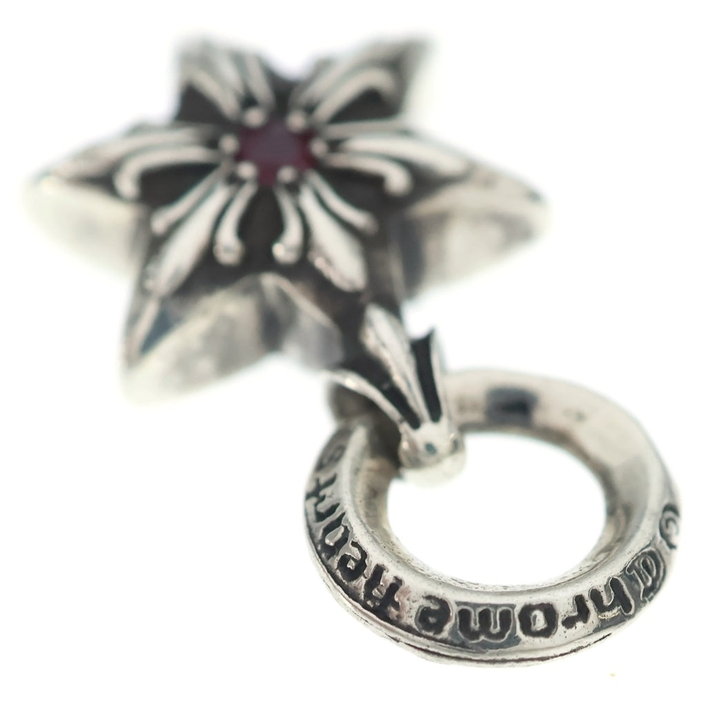 CHROME HEARTS(クロムハーツ) OLD STAR CHARM 1RBY オールド 6ポイント 片面1ルビー スターチャーム シルバーネックレストップ