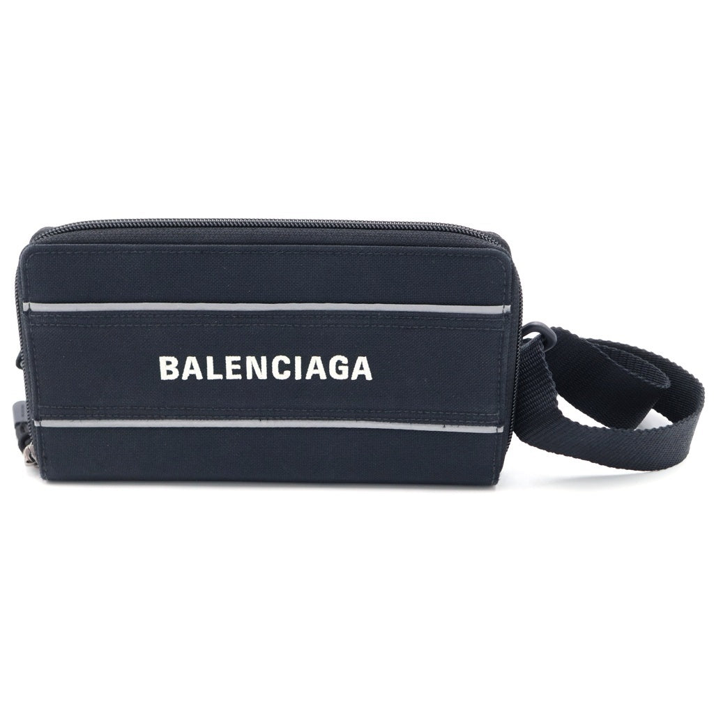 BALENCIAGA バレンシアガ LOGO SHOULDER WALLET 638131 ロゴ刺繍ショルダーウォレット ショルダーバッグ ブラック レディース BALENCIAGA(バレンシアガ) LOGO SHOULDER WALLET 638131 ロゴ刺繍