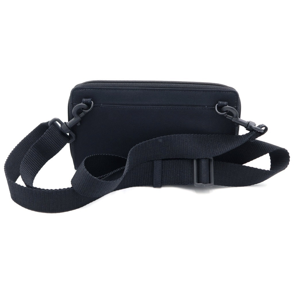 BALENCIAGA(バレンシアガ) LOGO SHOULDER WALLET 638131 ロゴ刺繍ショルダーウォレット ショルダーバッグ ブラック レディース