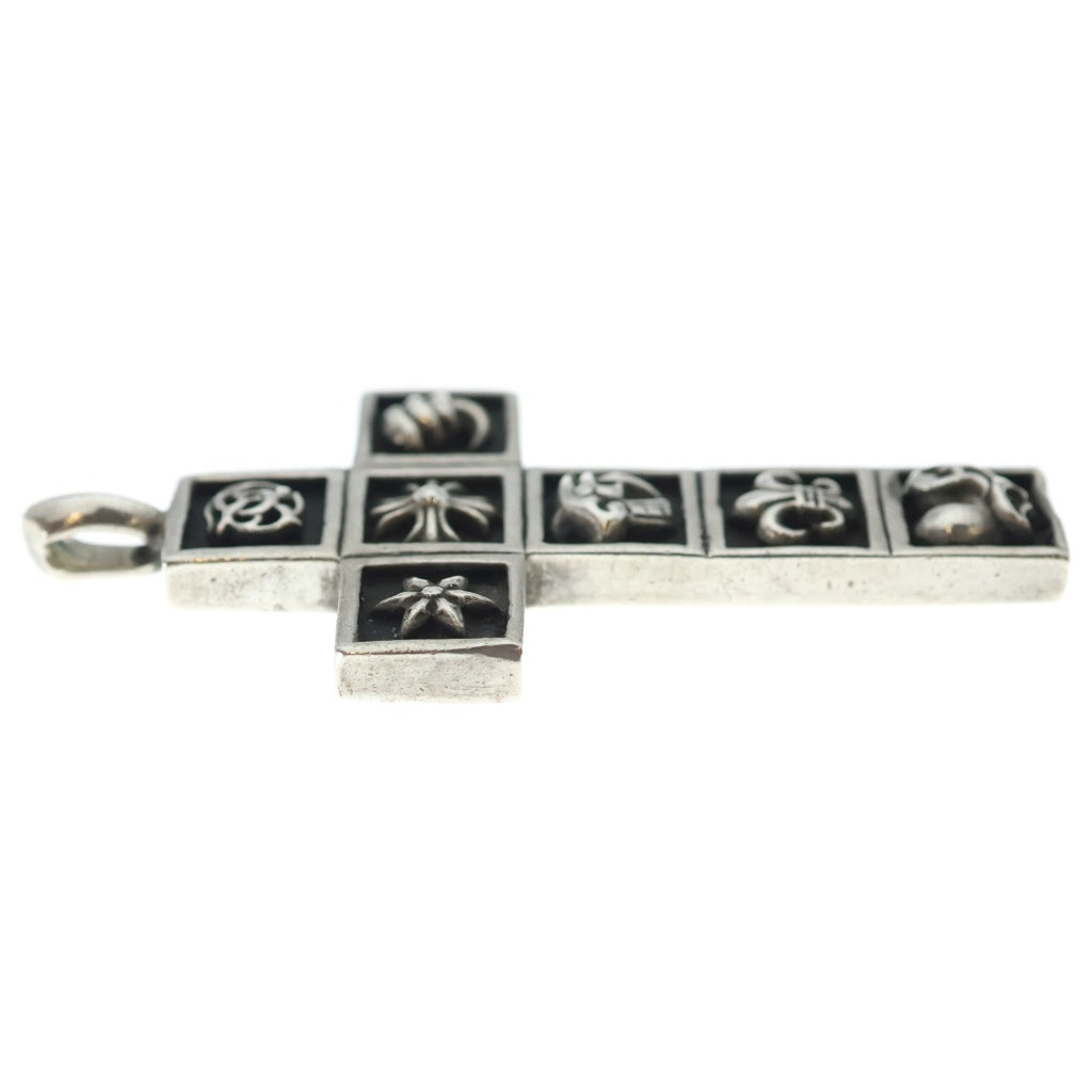 CHROME HEARTS(クロムハーツ) FRMD CRS マルチフレームドクロス ペンダント シルバーネックレストップ