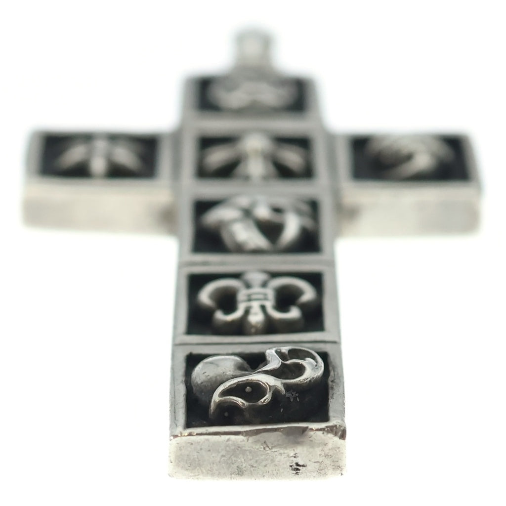 CHROME HEARTS(クロムハーツ) FRMD CRS マルチフレームドクロス ペンダント シルバーネックレストップ