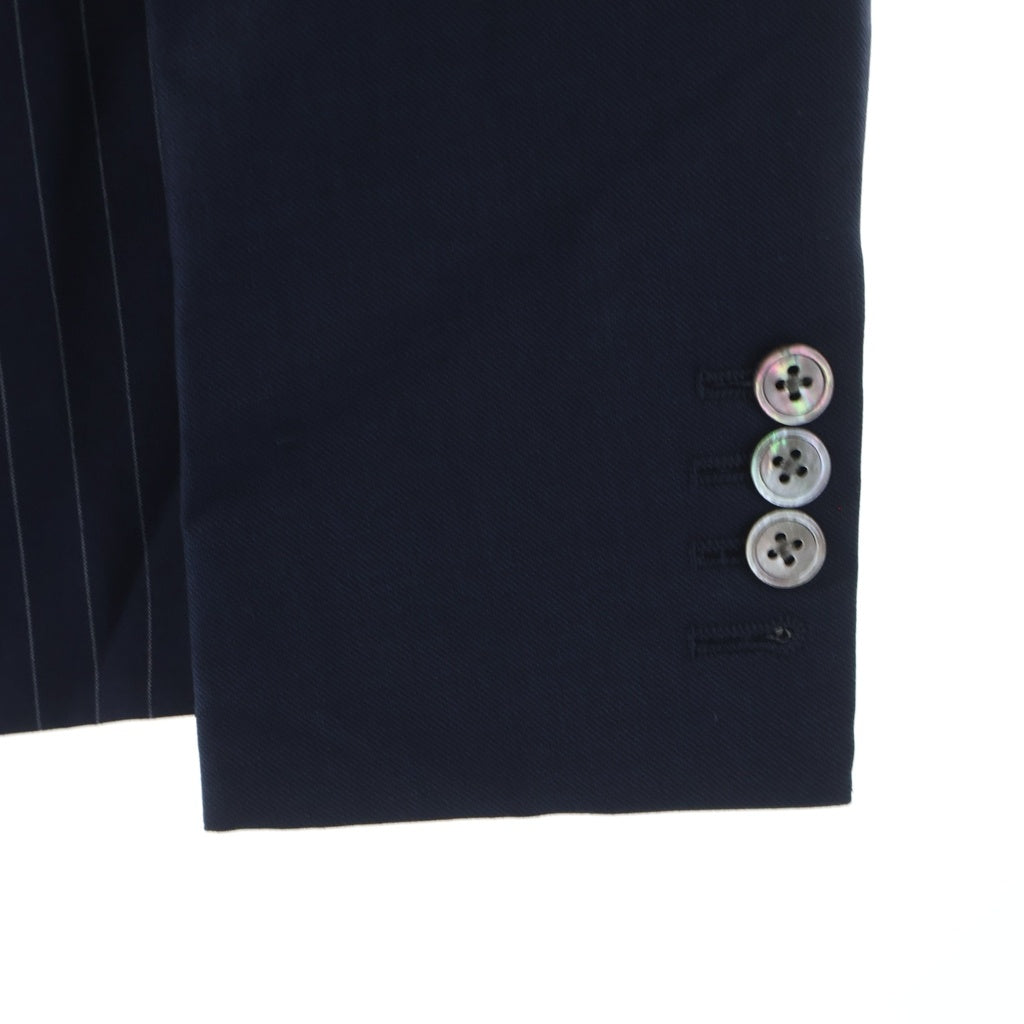 THOM BROWNE(トムブラウン) Patchwork jacket tailored jacket MJC159F00572415/A0161I12570 パッチワーク ストライプ柄 2B テーラードジャケット ネイビー/ホワイト