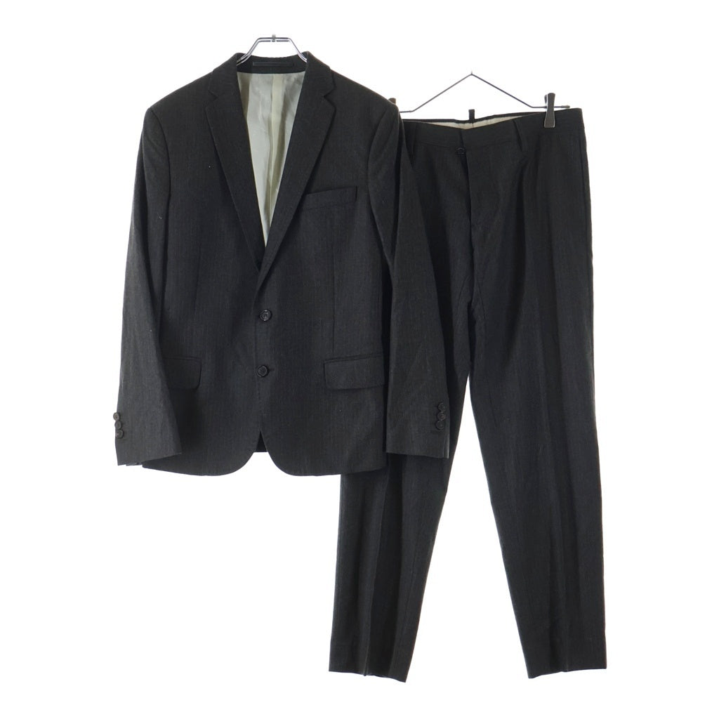 DSQUARED2(ディースクエアード) ピンストライプ 2B セットアップスーツ チャコールグレー