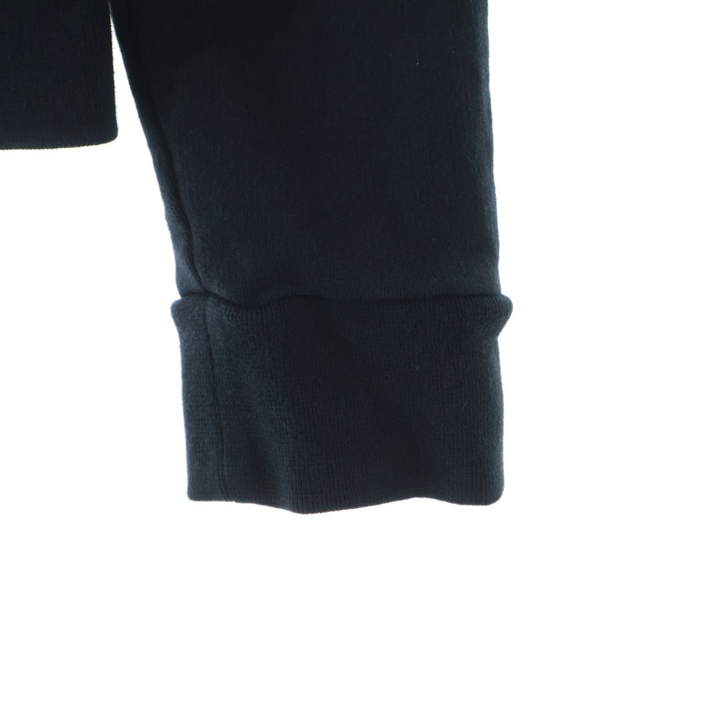 BALMAIN(バルマン) hooded biker jacket ジップアップバイカーフーディ S6HJ819B139C ネイビー/ブラック