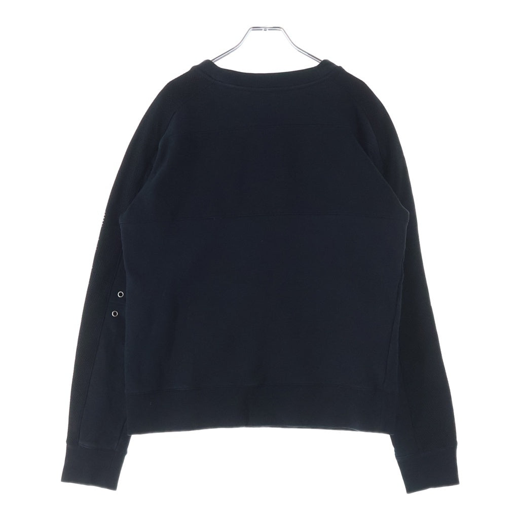 BALMAIN(バルマン) 17SS Mesh switching sweatshirt RH13205J049 メッシュドッキング クルーネックスウェットトレーナー ブラック