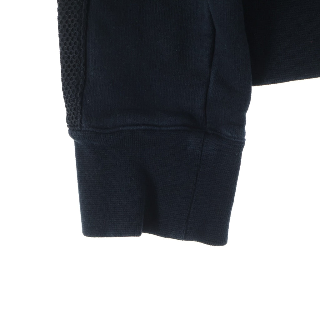 BALMAIN(バルマン) 17SS Mesh switching sweatshirt RH13205J049 メッシュドッキング クルーネックスウェットトレーナー ブラック