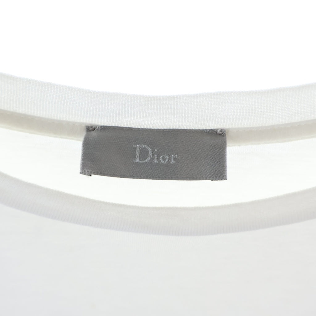 DIOR(ディオール) Logo Embroidered 733J603W2110 フロント刺繍 半袖Tシャツ カットソー ホワイト
