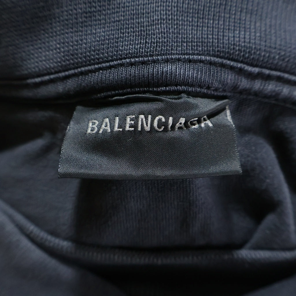 BALENCIAGA(バレンシアガ) レースレイヤードパーカードレス 744728 TOVG6 ブラック レディース