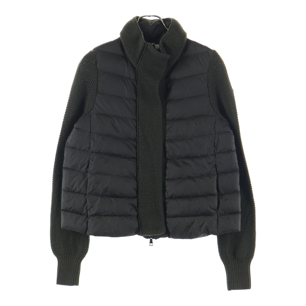MONCLER(モンクレール) MAGLIONE TRICOT CARDIGAN A20939453400 ニット切替 ダウンジャケット ブラウン/カーキ レディース