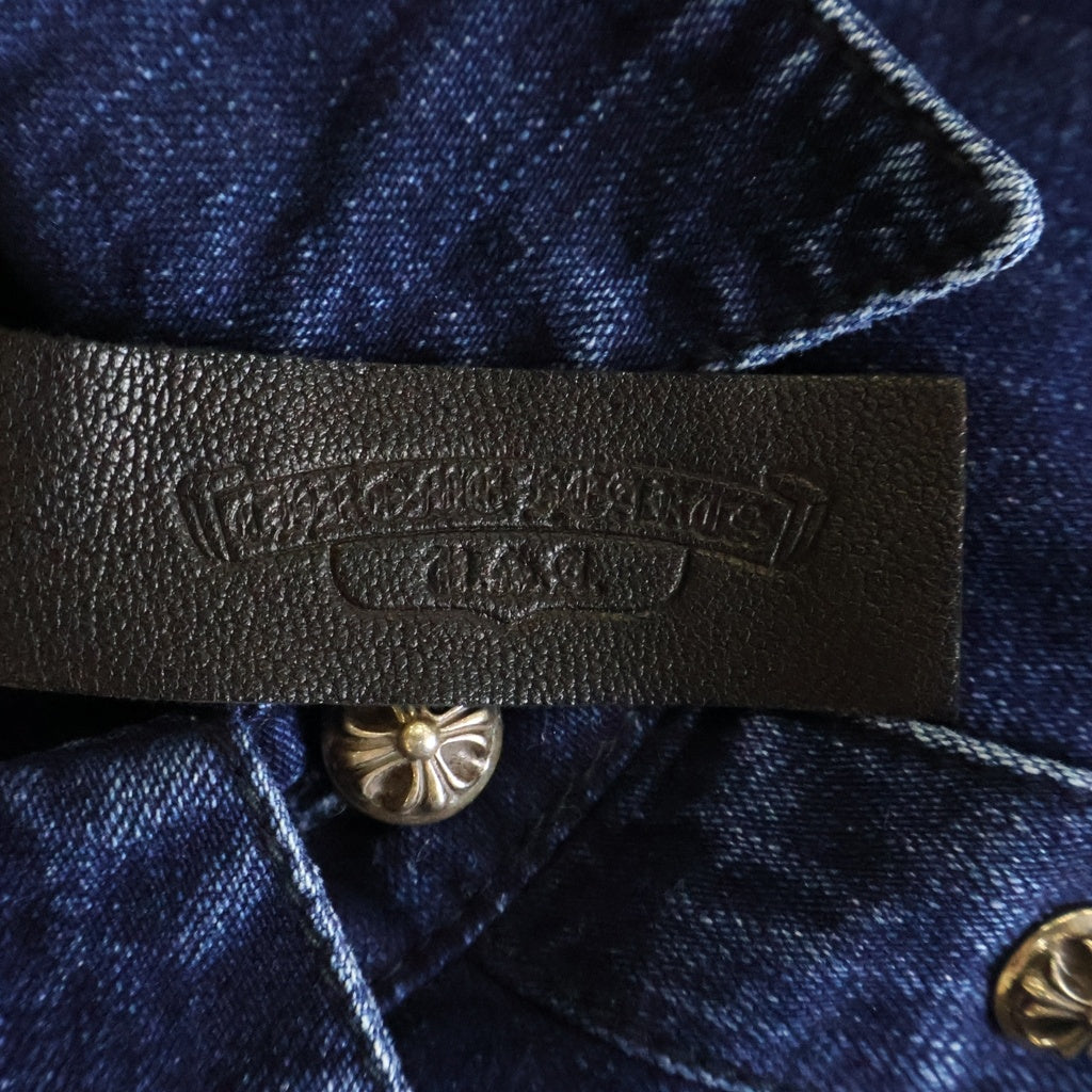 CHROME HEARTS(クロムハーツ) Y NOT LOOSEENDS LS ルーズエンド 袖クロスパッチ クロスボールボタンデニム 長袖シャツ