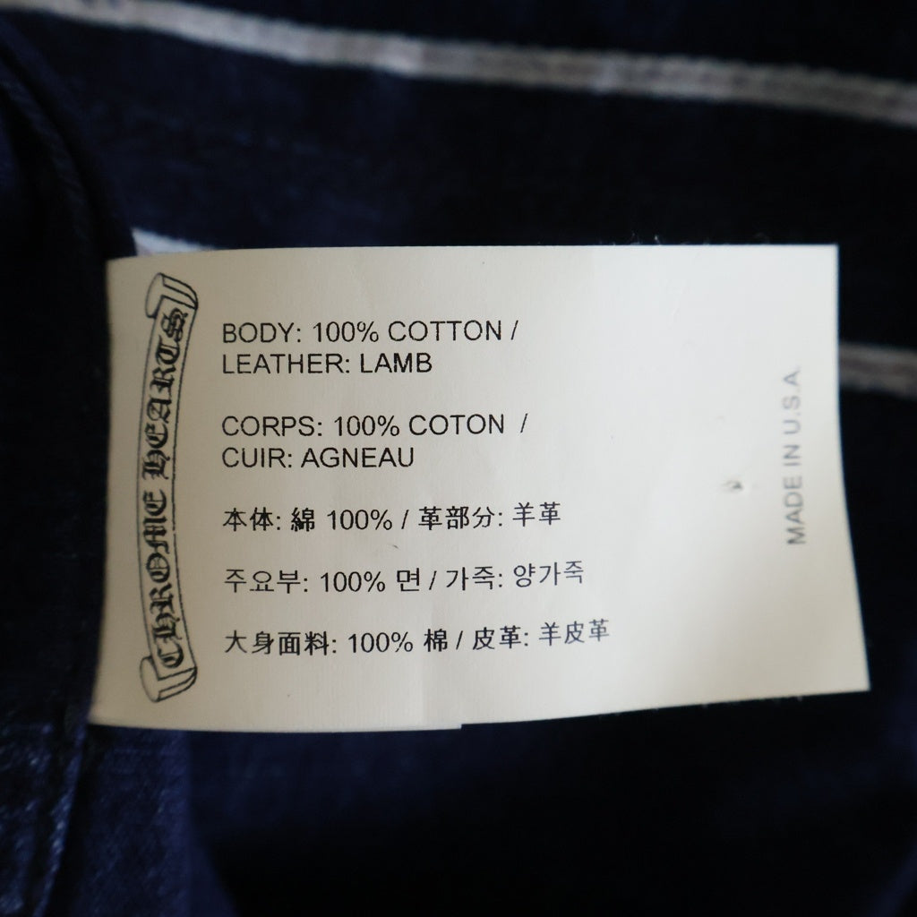 CHROME HEARTS(クロムハーツ) Y NOT LOOSEENDS LS ルーズエンド 袖クロスパッチ クロスボールボタンデニム 長袖シャツ