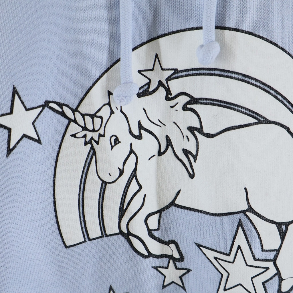 VETEMENTS(ヴェトモン) 21SS Magic Unicorn Hoodie UE51TR400X マジック ユニコーン フーディ フロントプリント プルオーバースウェットパーカー ブルー