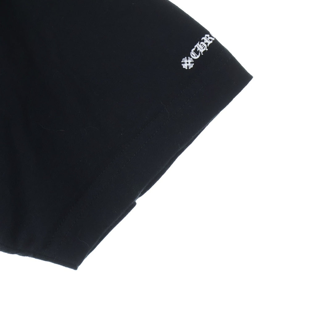 CHROME HEARTS(クロムハーツ) SCROLL LABEL T-SHIRT スクロールラベルプリント クルーネックポケット 半袖Tシャツ カットソー ブラック