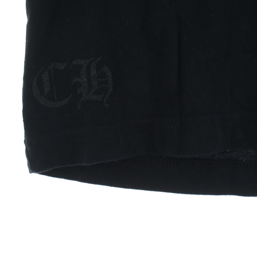 CHROME HEARTS(クロムハーツ) SCROLL LABEL T-SHIRT スクロールラベルプリント クルーネックポケット 半袖Tシャツ カットソー ブラック
