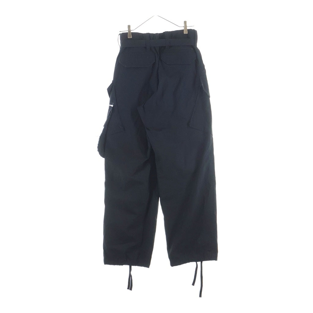 Sacai(サカイ) 21AW COTTON OXFORD PANTS 21-02596M コットン オックスフォード カーゴパンツ ブラック