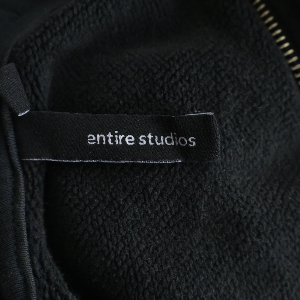 entire studios(エンタイア スタジオ) FULL ZIP HOODIE ES2106 フルジップアップ フーディー パーカー グレー