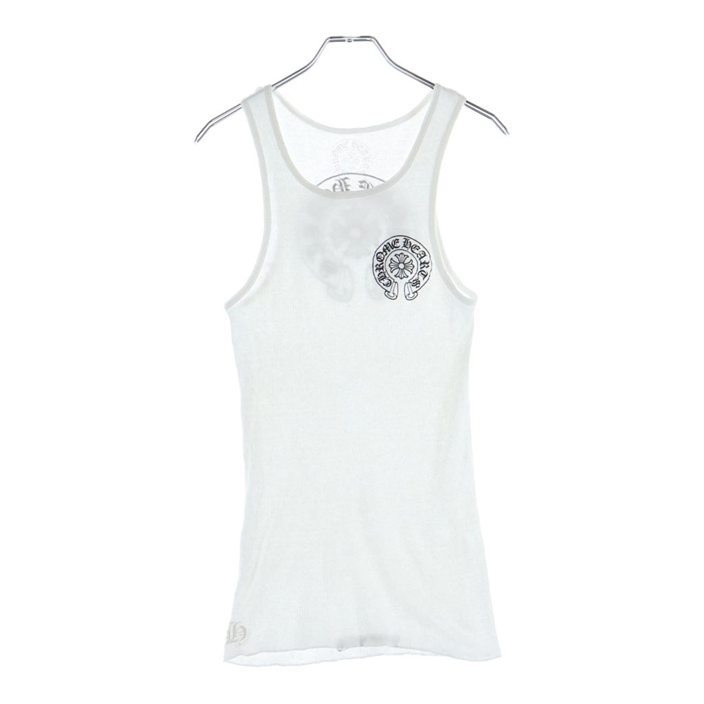 CHROME HEARTS(クロムハーツ) HORSESHOE PRINT TANK TOP ホースシュー タンクトップ ホワイト レディース