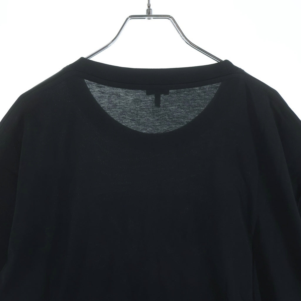 LOEWE(ロエベ) 24SS アナグラム刺繍 半袖Tシャツ クルーネックカットソー ブラック H526Y22J61