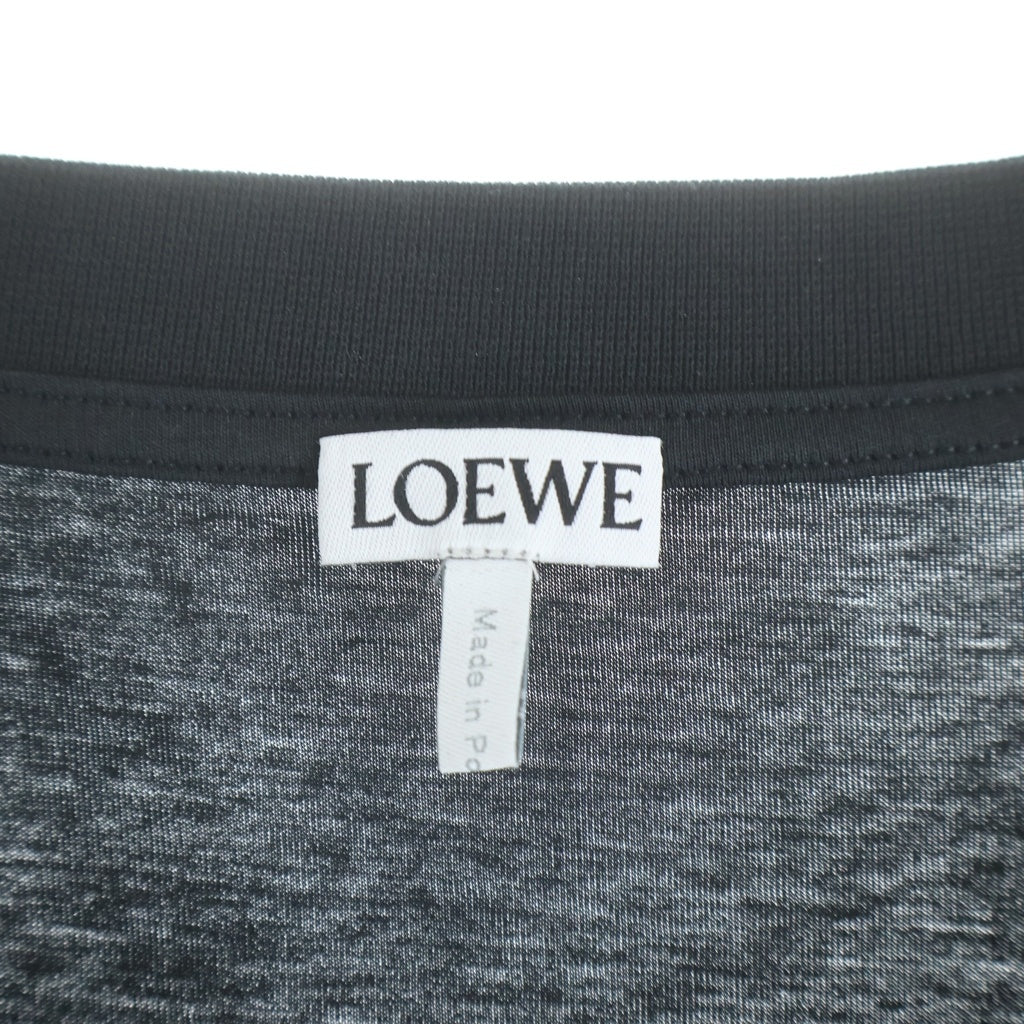 LOEWE(ロエベ) 24SS アナグラム刺繍 半袖Tシャツ クルーネックカットソー ブラック H526Y22J61