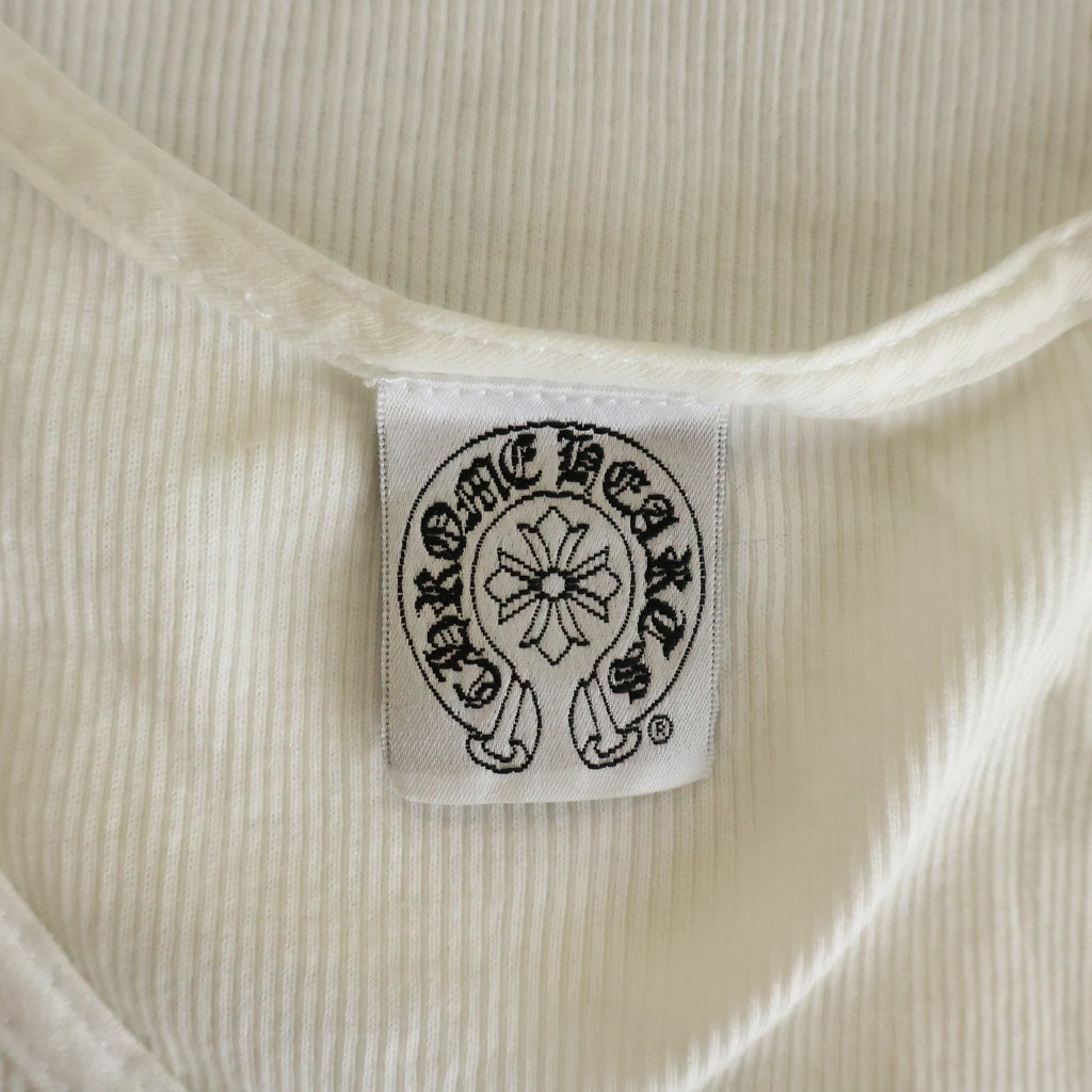 CHROME HEARTS(クロムハーツ) OLD S RIB TANK ホノルル限定 バックプリント タンクトップ ホワイト