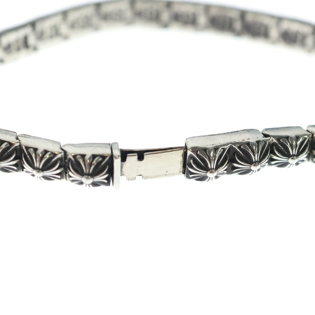 CHROME HEARTS(クロムハーツ) PYRAMID PLS LNK 1/4 BRACELET 29LINK ピラミッドプラスリンク ブレスレット シルバー