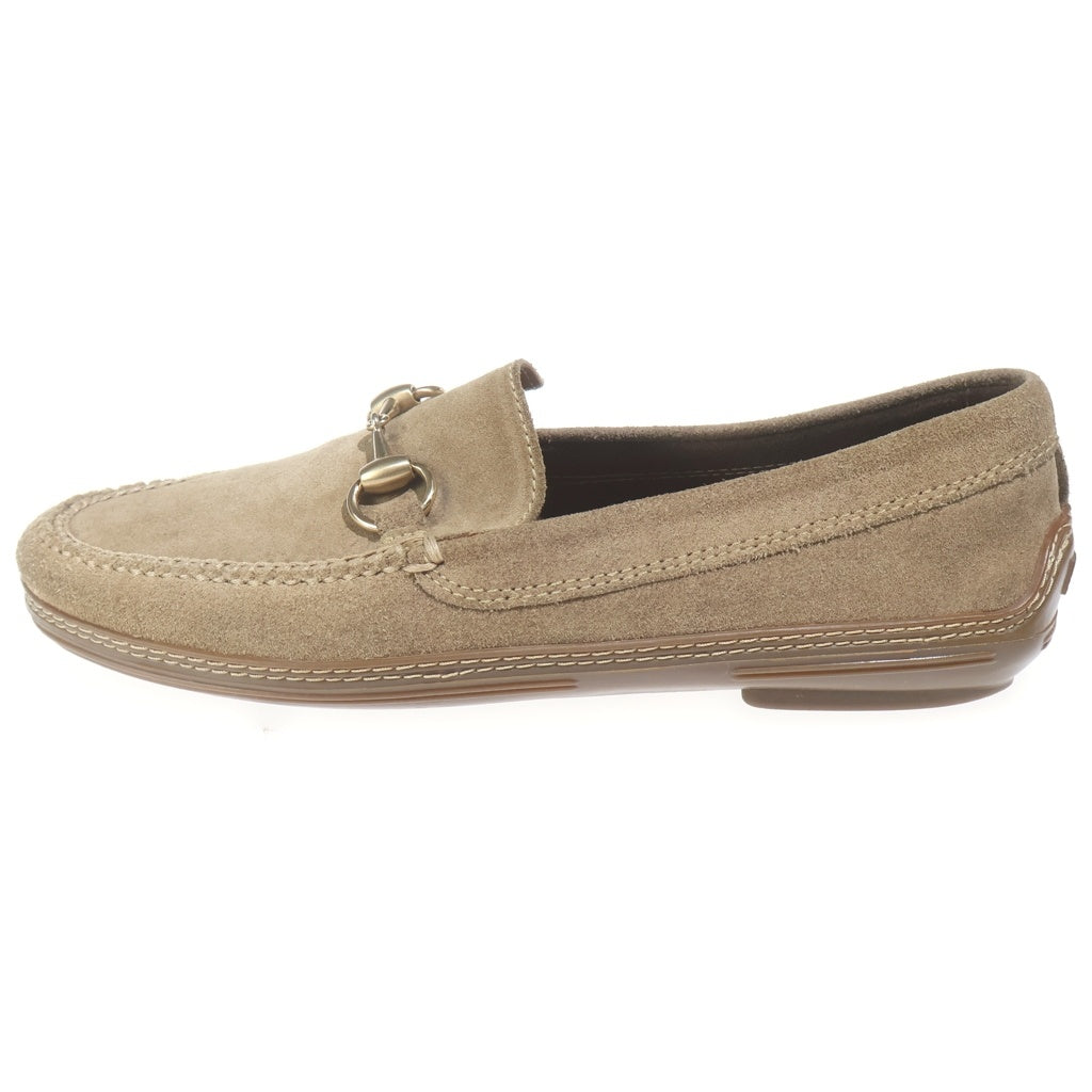 GUCCI(グッチ) スウェード ローファー シューズ ゴールド金具 1100208 ベージュ