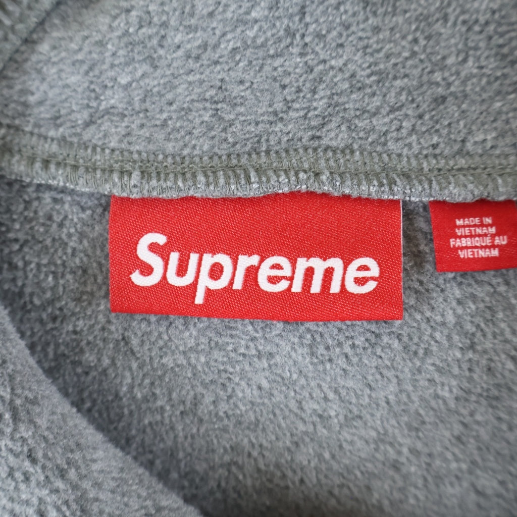 SUPREME(シュプリーム) 25AW Polartec Facemask Half Zip Hooded Sweatshirt ポーラテック フェイスマスク ハーフジップパーカー フーディー グレー