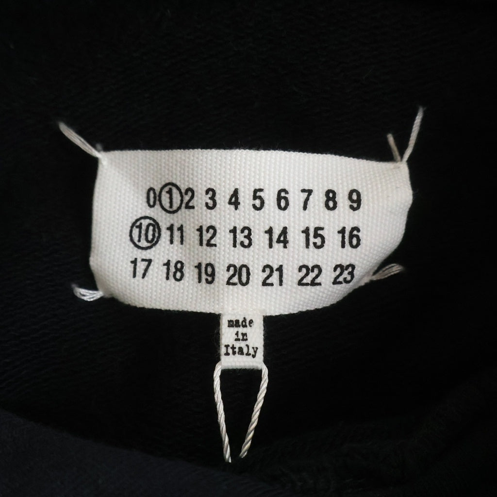 Maison Margiela(メゾンマルジェラ) 23SS カレンダー 刺繍オーバーサイズプルオーバーパーカー ブラック