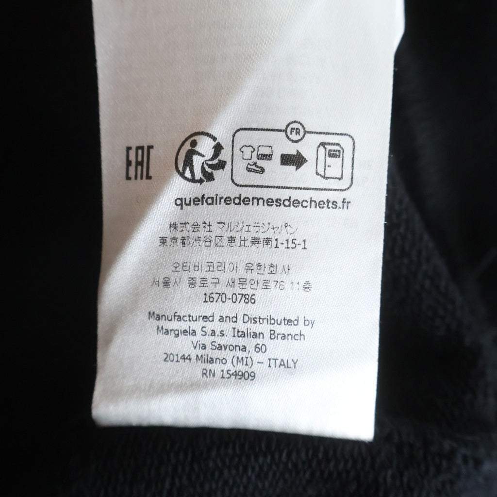 Maison Margiela(メゾンマルジェラ) 23SS カレンダー 刺繍オーバーサイズプルオーバーパーカー ブラック