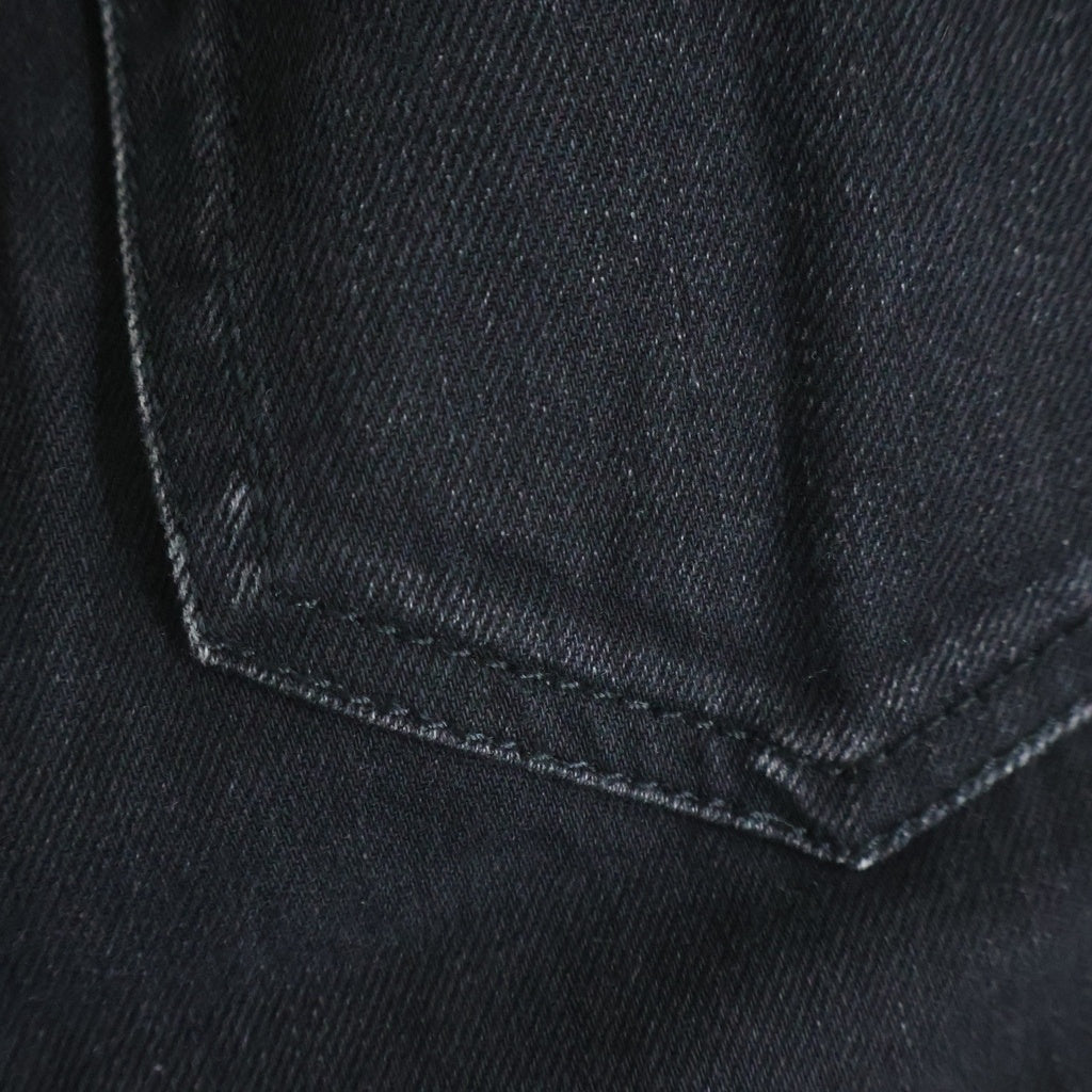 SAINT LAURENT PARIS(サンローランパリ) ユーズド加工 スキニーパンツ デニム ブラック D21 M/SK-MW W30 601478