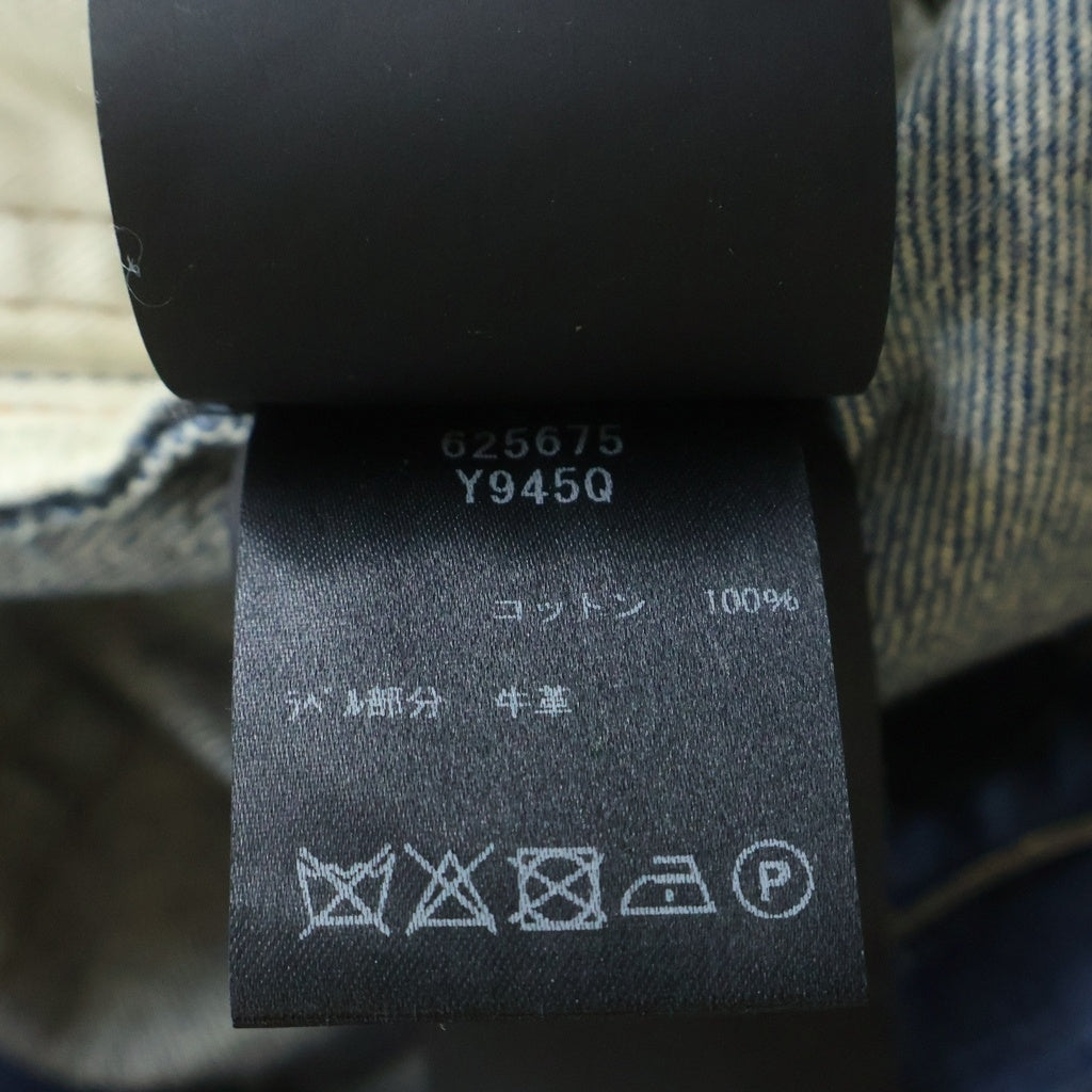 SAINT LAURENT PARIS(サンローランパリ) 20AW ユーズド加工 ボタンフライ デニムパンツ インディゴ D23 M/ST-HW W30 625675