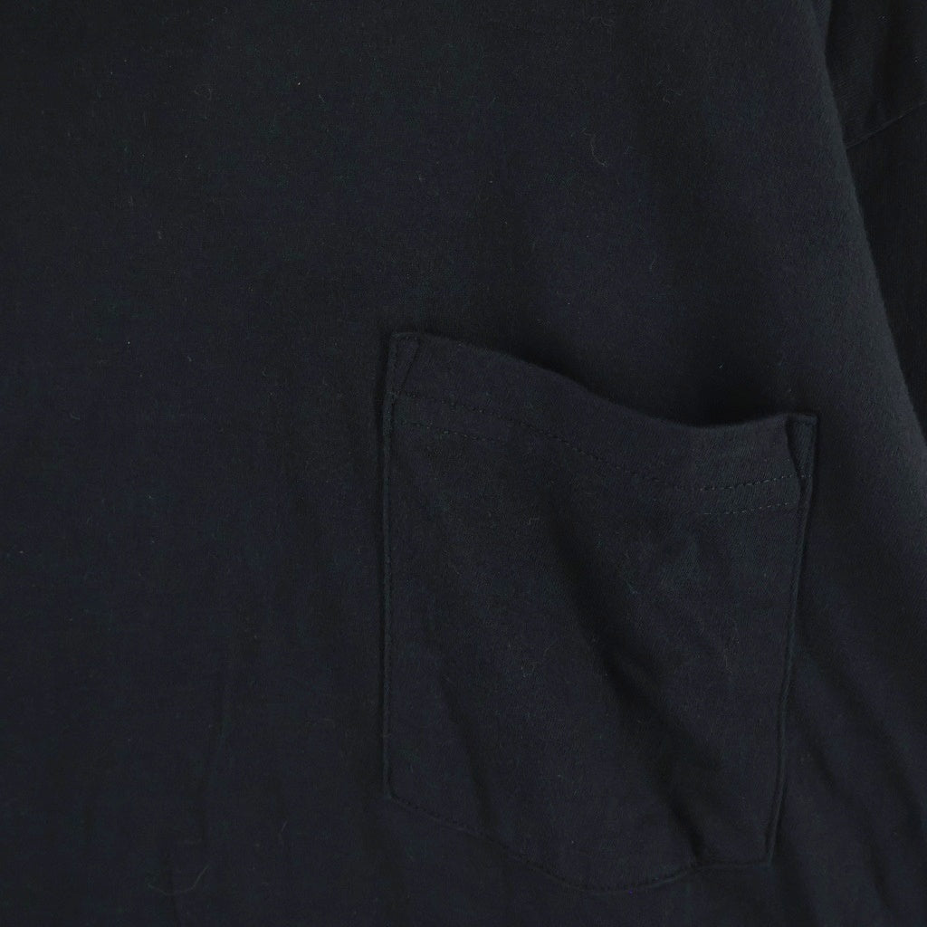 CHROME HEARTS(クロムハーツ) Neck Logo LS TEE ネックロゴプリント アームロゴ クルーネックロングスリーブTシャツカットソー ロンT ブラック