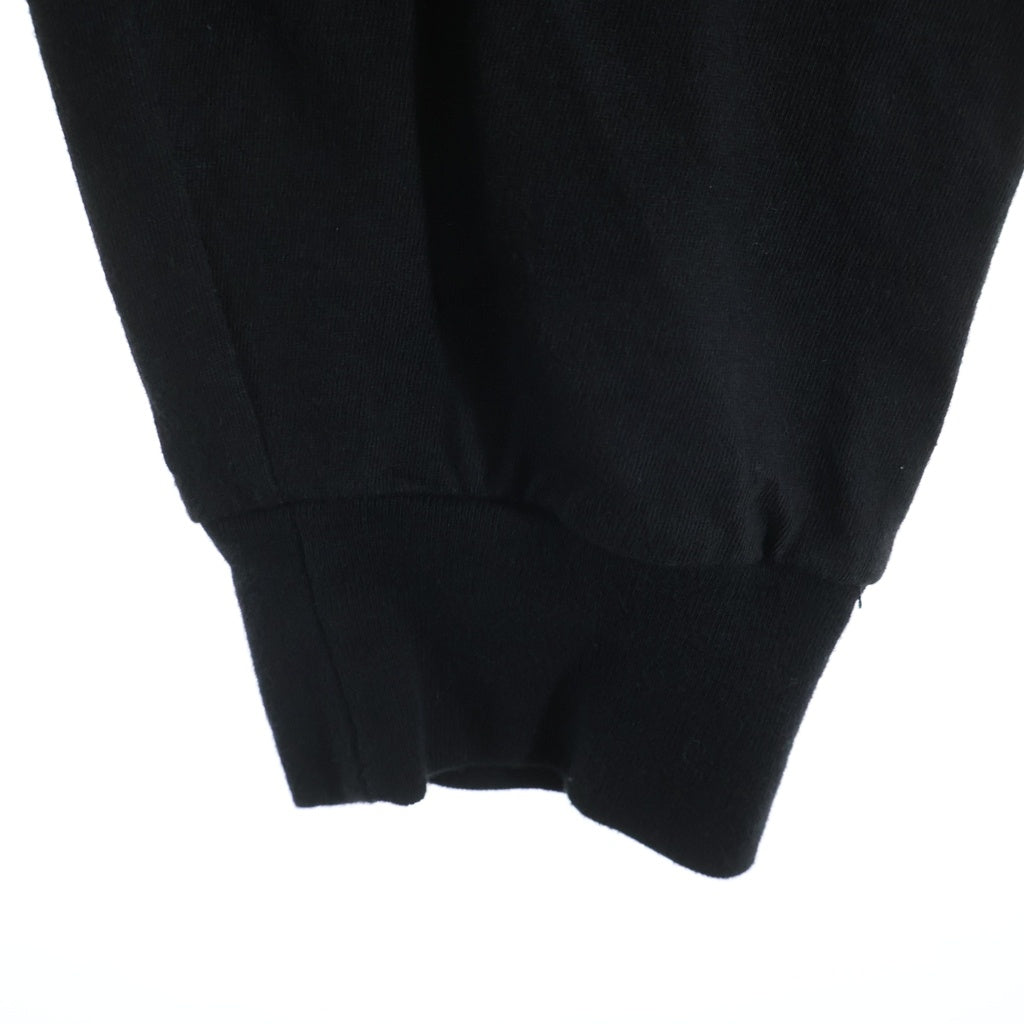 CHROME HEARTS(クロムハーツ) Neck Logo LS TEE ネックロゴプリント アームロゴ クルーネックロングスリーブTシャツカットソー ロンT ブラック