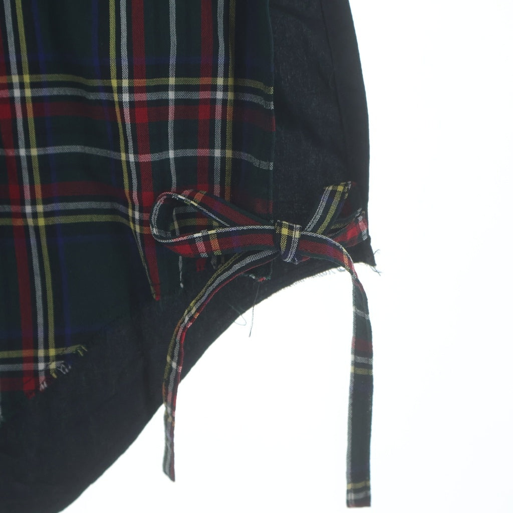 FACETASM(ファセッタズム) TARTAN CHECK BIG SHIRT タータン チェック ビッグ シャツ ドッキング長袖シャツ FNT-SH-U01