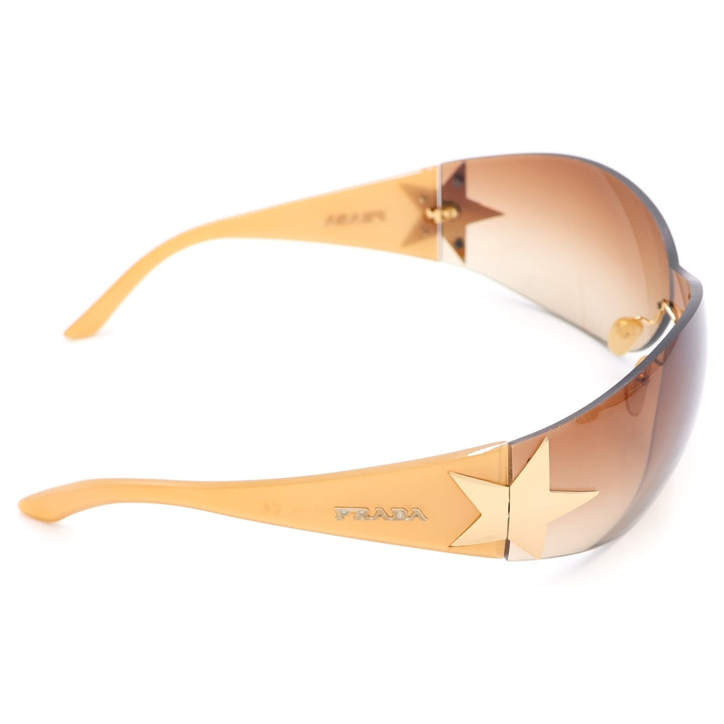 PRADA(プラダ) Star Sunglass SPR72G スター サングラス アイウェア 眼鏡 ブラウン レディース