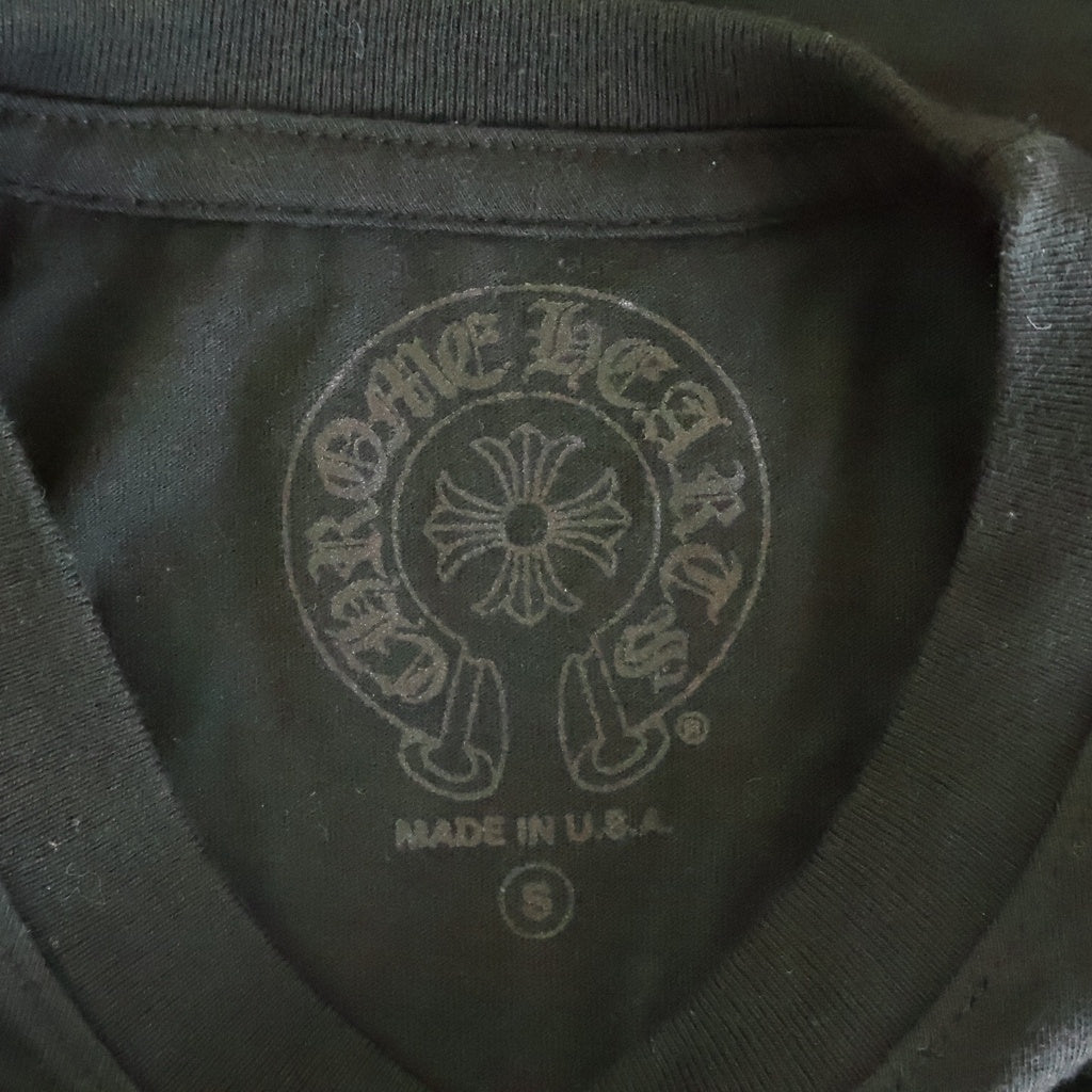 CHROME HEARTS(クロムハーツ) HONOLULU Limited Horseshoe Tee ホノルル限定 ホースシュープリント クルーネック半袖Tシャツ ブラック
