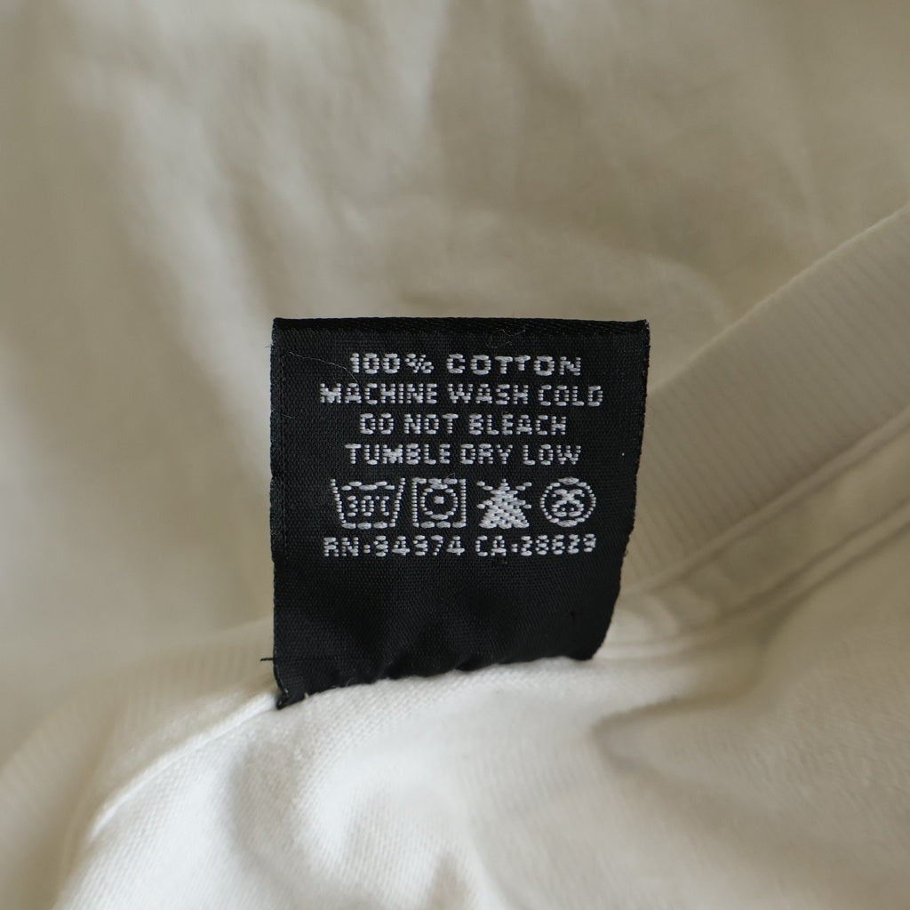 STUSSY(ステューシー) 00s OLD STTUSY MEXICO製 黒タグ フロント ロゴプリント 半袖Tシャツ カットソー ホワイト