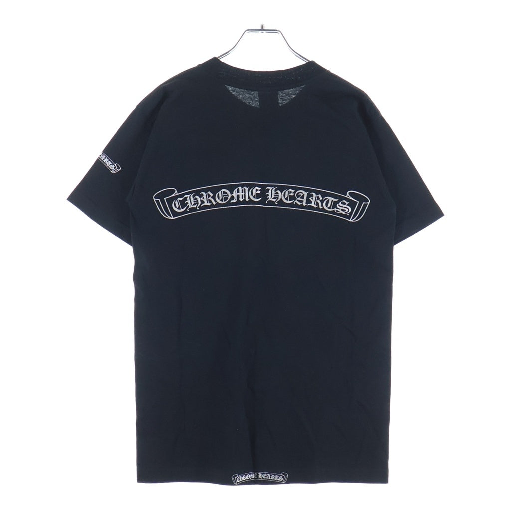 CHROME HEARTS(クロムハーツ) OLD S/S オールド ネックロゴ シルバーバックスクロールラベルプリント 半袖Tシャツカットソー