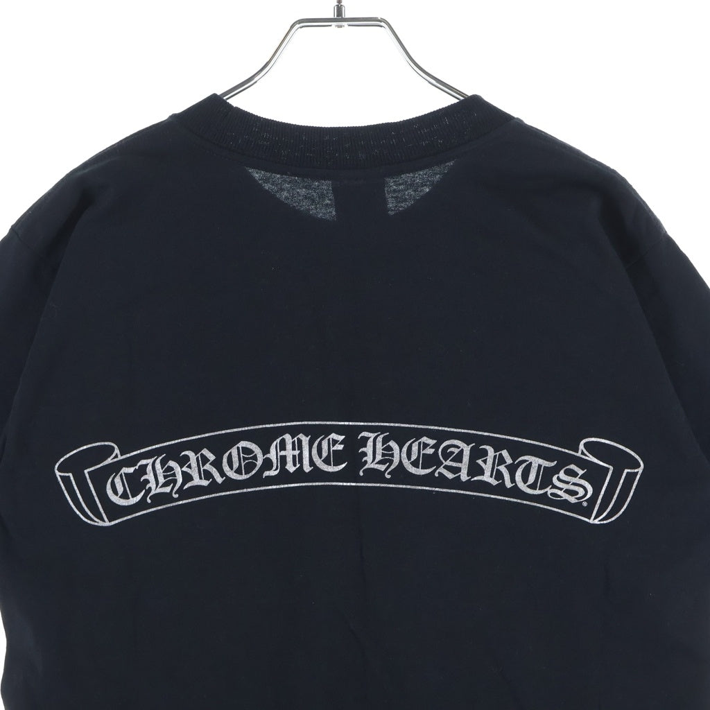 CHROME HEARTS(クロムハーツ) OLD S/S オールド ネックロゴ シルバーバックスクロールラベルプリント 半袖Tシャツカットソー
