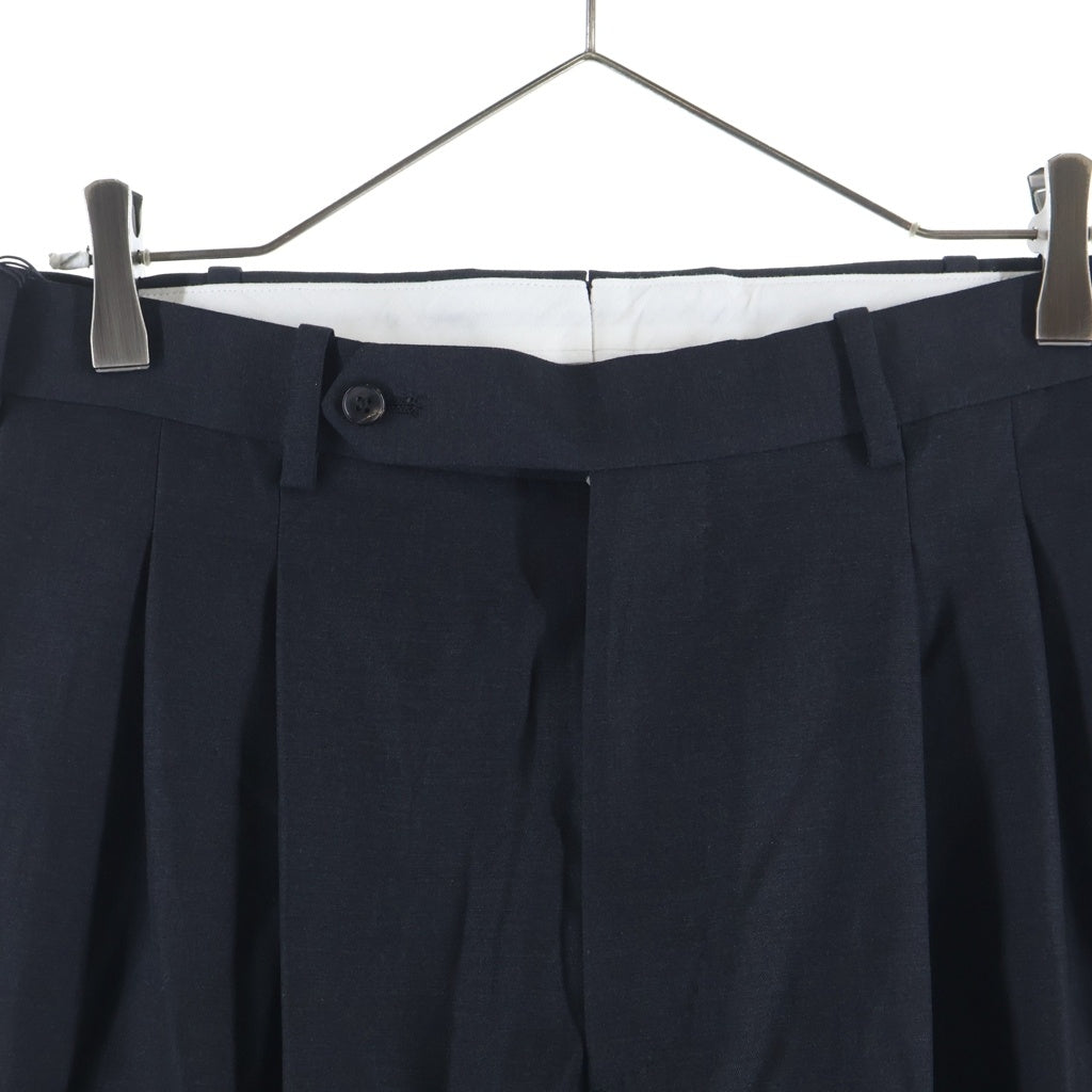 A.PRESSE(アプレッセ) 25SS ×everyone Wool Trousers 25SAP-04-60H ウールトラウザーズ スラックス パンツ ブラック 25SAP-04-60H