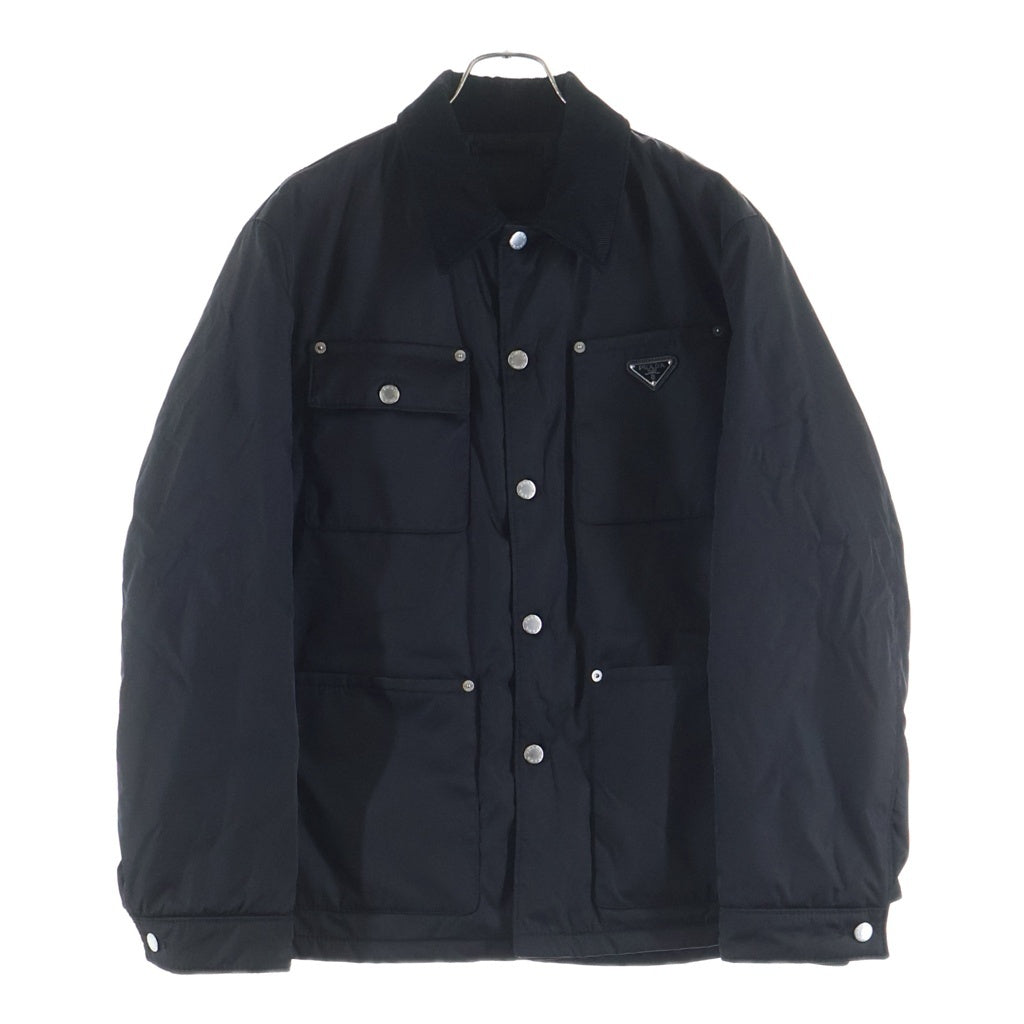 PRADA(プラダ) Re-Nylon Jacket ロゴプレート付 ナイロン ワークジャケット