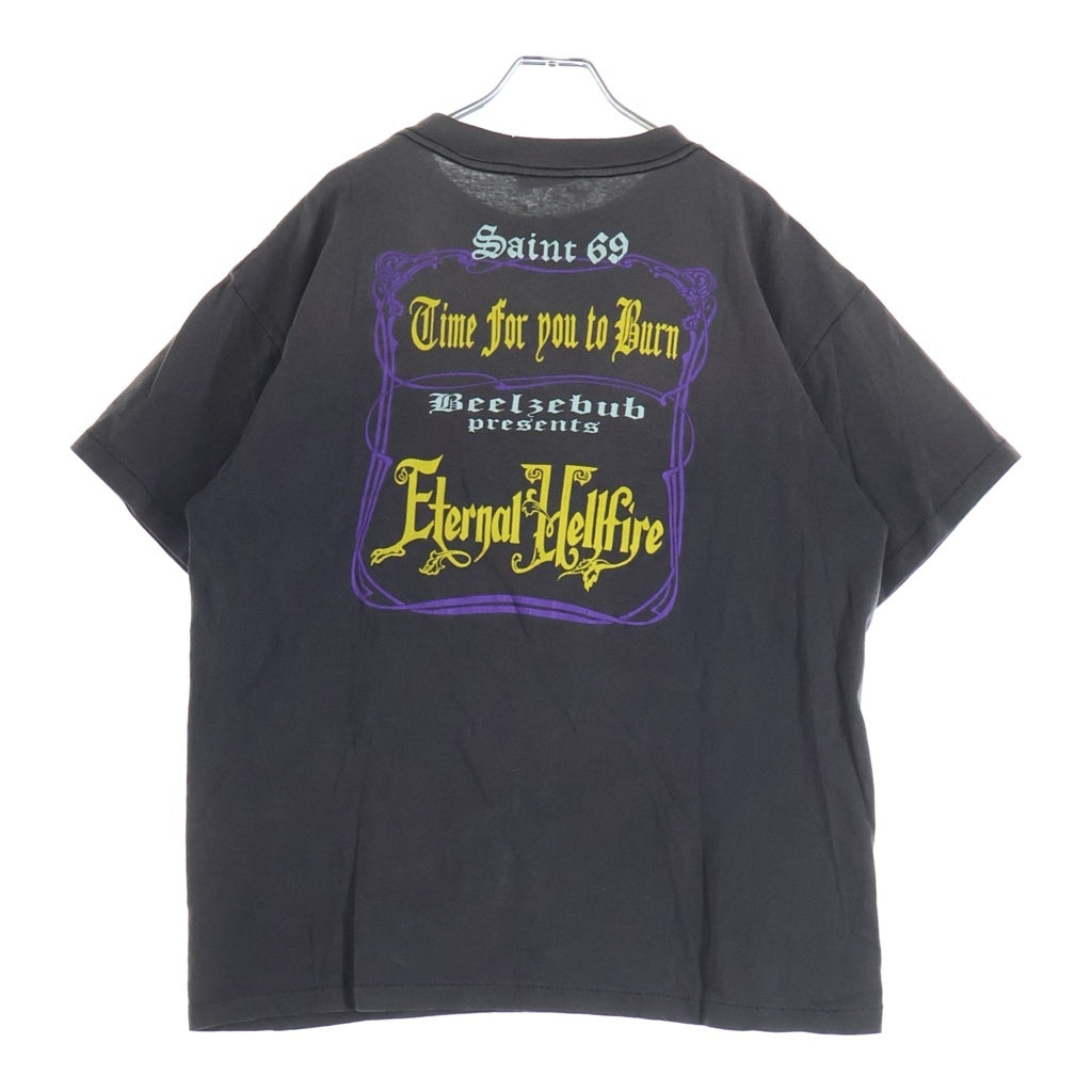 SAINT MICHAEL(セントマイケル) 23SS DEVIL HND TEE デビルハンド 半袖カットソー Tシャツ ブラック SM-S23-0000-003