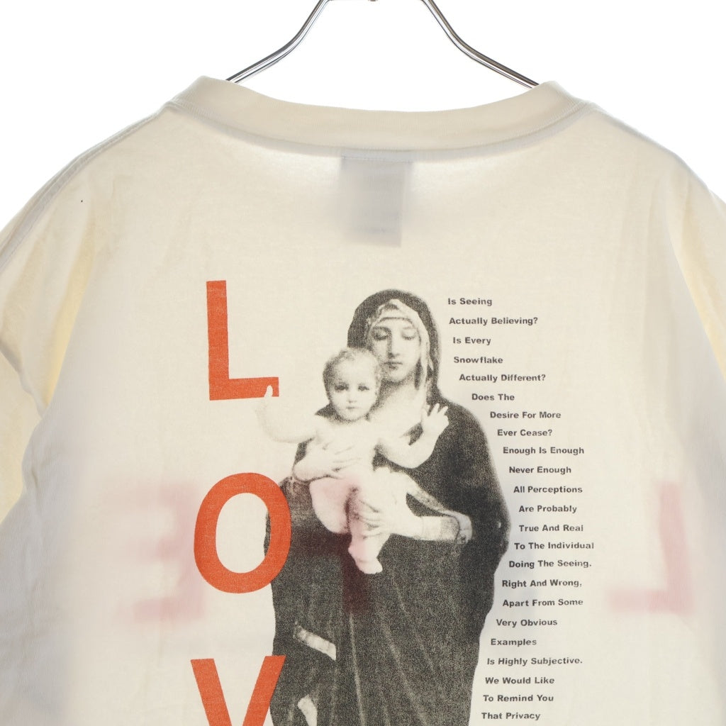 SAINT MICHAEL(セントマイケル) 23SS LIFE MARIA ライフマニア 半袖カットソー Tシャツ ホワイト SM-S23-0000-020