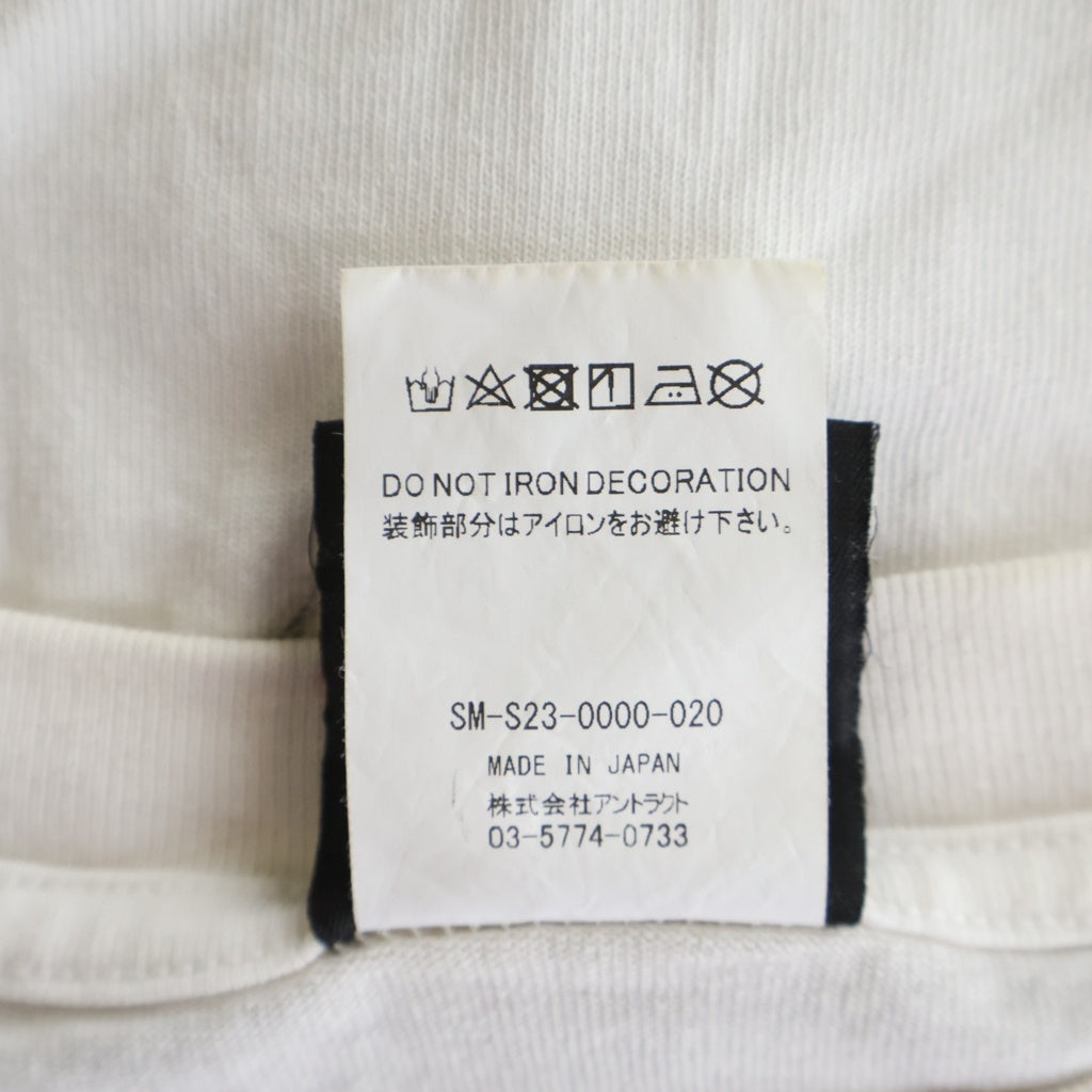 SAINT MICHAEL(セントマイケル) 23SS LIFE MARIA ライフマニア 半袖カットソー Tシャツ ホワイト SM-S23-0000-020