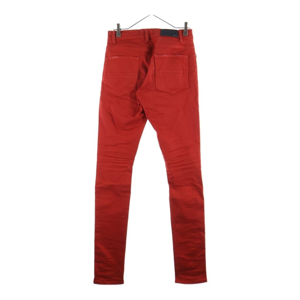 AMIRI(アミリ) MX1 JEAN ダメージ加工 スキニーデニムパンツ レッド